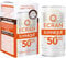 Ecran Sunnique - Crema Sólida FPS 50+, Protección Alta UVB + UVA e IR-A, Anti Polución y Luz Azul, Protege la Piel Facial, Fórmula con VitEox 80, Resistente al Agua - 30 ml