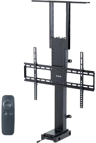 VIVO Soporte de TV motorizado grande para pantallas de 37 a 77 pulgadas, soporte de televisión vertical con control remoto, soporte de montaje compacto para TV, MOUNT-E-UP80D