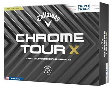 Callaway Golf Chrome Tour X Premium Golfball 2024, Weiß