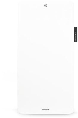 CREATE/WARM CLEAR/Convector eléctrico de pared con Wifi/Calentamiento rápido, Estancias de hasta 20m², Función detección de ventanas abiertas, Control desde la App, Protección IP24, 2000W