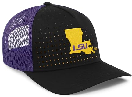 Pacific Headwear Unisex-Erwachsene LSU Perforated Trucker Cap Verschluss, Haupt, Einheitsgröße