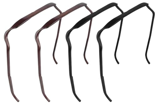 4 Serre-Têtes Carrés pour Lunettes de Soleil, Bandeau Invisible, Verceau de Cheveux Tendance pour Volume et Style de Cheveux, Accessoires de Bandeau pour Femmes et Hommes,2 couleurs