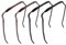 4 Serre-Têtes Carrés pour Lunettes de Soleil, Bandeau Invisible, Verceau de Cheveux Tendance pour Volume et Style de Cheveux, Accessoires de Bandeau pour Femmes et Hommes,2 couleurs