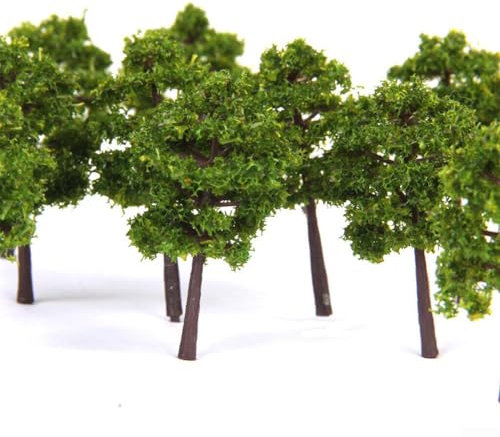 40PCS Plastic Model Tree, Model Trees Railroad Scenery For N Gauge Railway Building Scenery Layout DIY Model Landscape
