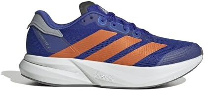 Adidas Herren Duramo Speed 2 Running Shoes, Lucid Blue/Impact orange/Halo Silver, 45 1/3 EU