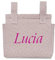 variouss Bolso de talega para silla de paseo o carro de bebé, Bolso organizador de muselina (Personalizado, Rosa maquillaje)