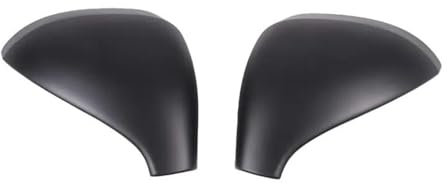 DZSLLOOI Rückspiegel Abdeckung Für Peugeot 207 308 2006-2014 ABS Stil Auto Seite Tür Rückspiegel Kappe Abdeckung Trim Auto Außen Zubehör Rückspiegelgehäuse(Matte Black)