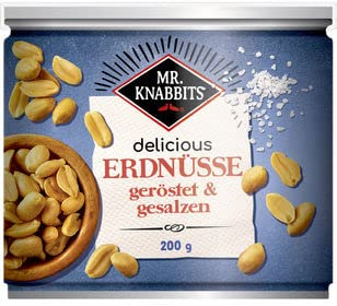 Mr.Knabbits Erdnüsse geröstet & gesalzen, 30er Pack (30 x 200g)