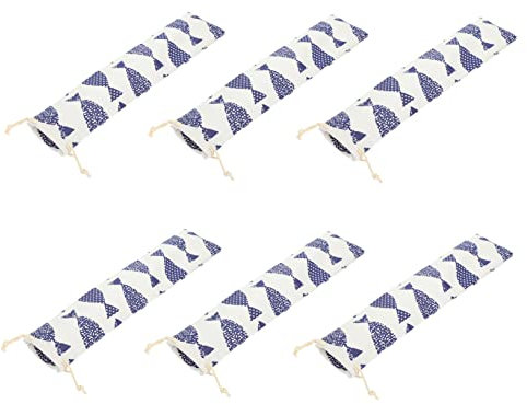 Alipis 24 Pcs À Baguettes Poches À Argenterie Sacs De Rangement Pour Voyage Porte-Argenterie En Toile De Jute Pochette À Baguettes Réutilisable Pochette À Couverts De Voyage À