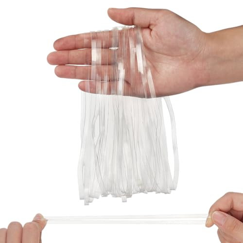 NBEADS 42 Pcs Clear Large Rubber Bands, 19cm Elastic Stretchable Heavy Duty Rubber Bands Bulk for Arts Crafts Document Office Supplies