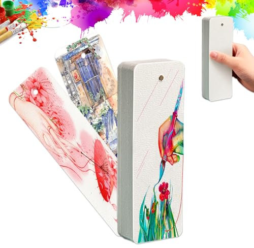 GZYYANG 50 hojas de papel de acuarela, 5 x 15 cm, bloc de acuarela, 300 g/m², papel de acuarela blanco natural, para pintura, tarjetas postales y marcapáginas manualidades