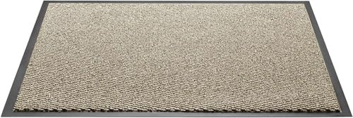 HOUSEGADS Door Mat Barrier Mat Non Slip Rubber Mats Washable Heavy Duty | Floor Mats Kitchen Rugs Dirt Trapper Doormat Entrance Rug Shoes Scraper Super Absorbent Carpet (Beige, 40 X 60)