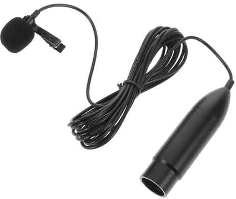 Milisten Three-needle Canthon Lapel Clip Xlr Three-pin Lavalier Microphone Wearable Lavalier Microphone for Camera Audio Equipment Accessories Collar Clip