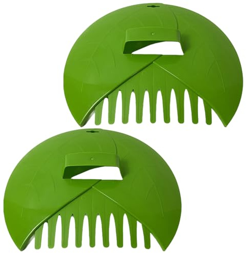 Blätterkrallen - 2pcs Garden Scoops Hand Rakes, übergroße Blattgreifer -Werkzeuge | Leichte Kollektion Handschuhe mit ergonomischen Griffen für Rasenreinigung Yard Trümmer Abholung Herbst im Freien Ha