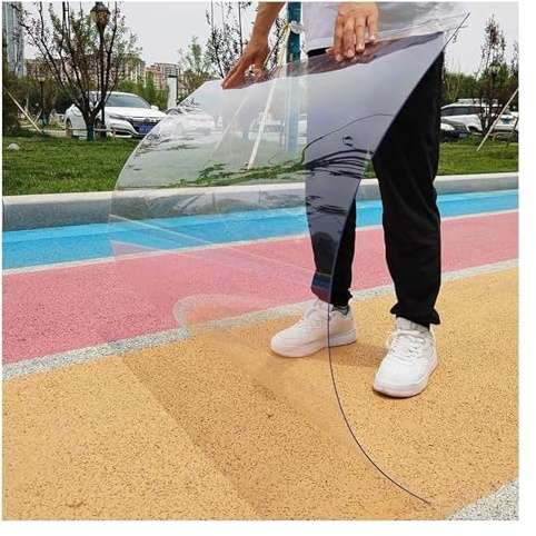 Planchas de Policarbonato Paneles Transparentes Que Permiten para Invernaderos, Cobertizos, Cocheras y Casetas Fáciles de Cortar(0.8x5m/2.62x16.4ft)