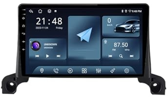Android 14 Lecteur multimédia 9 Pouces QLED Écran Tactile pour Peugeot 5008 4008 2017-2019 avec Wireless CarPlay Auto BT GPS WiFi Radio Caméra arrière(L80 8+256G)