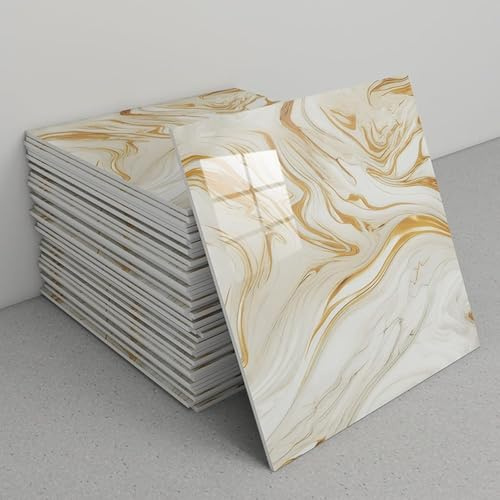 Selbstklebende, Wasserfeste Wandpaneele In Marmoroptik, Hitzebeständige Spritzschutzfliesen, PVC-Schaumstoffaufkleber For Küche Und Wohnzimmer(A2,60 tiles)