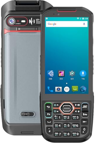 Kayoote S5 Android 13 Barcode Scanner, 4.2 Touchscreen Mobile Computer PDA mit Tastatur, Octa-Core 6GB+64GB, 1D/2D/QR Imager, 4G WiFi Bluetooth NFC, IP67 Robuster Inventarscanner für Lager Handel