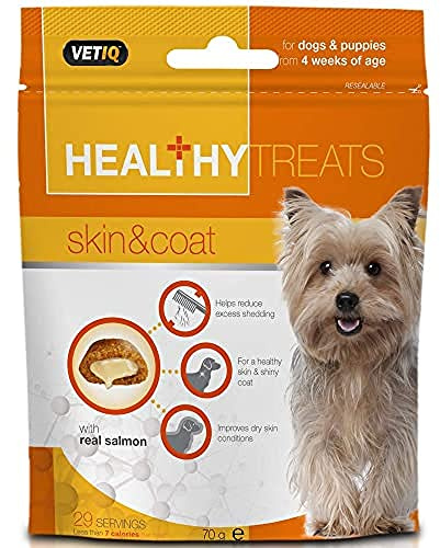 VetIQ Treat Skin and Coat for Healthy Dog, 70 g, transparent