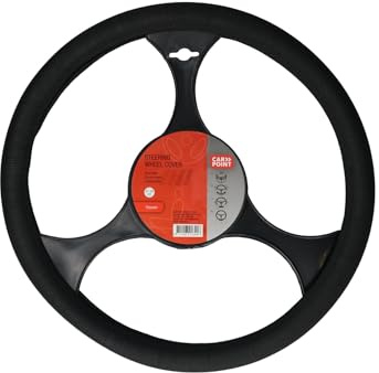 CARPOINT 2561502 Lenkradbezug schwarz