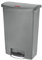 Rubbermaid Commercial Products 1883606 Slim Jim Step On collecteur à pédale en résine version large 90L - Gris