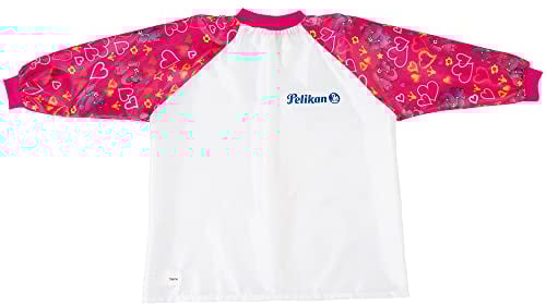 Pelikan 2056074 105353 Malschürze Girl für circa 6 9 Jahren mit Klettverschluss, rot
