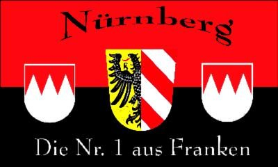 Flagge 90 x 150 : Nürnberg die Nummer 1 aus Franken