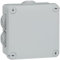Legrand - Boîte de dérivation carrée 105x105x55mm - fermeture par 1/4 de tour - gris