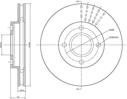 metelligroup 23-0316 - Bremsscheiben