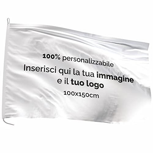 AL PRODUCTION Bandiera in Tessuto Nautico Misura 100x150 Personalizzata