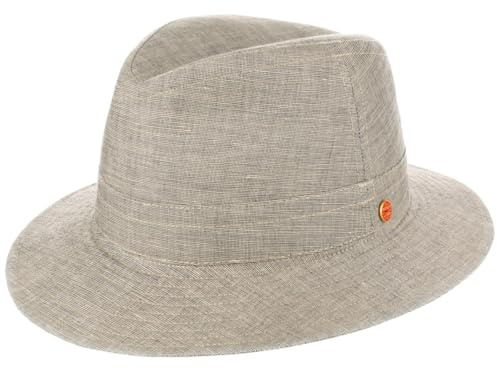 Mayser Savona Travellerhut Stoffhut UV-Schutz Handmade Made in EU Damen Herren Frühling Sommer beige-meliert 62 cm