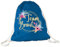 Tassendruck Stoffbeutel - Team Braut Blumenkranz - Junggesellinnenabschied/JGA/Party/Spaß/Rucksack/Turnbeutel/Gym-Bag - Blau 1 Stück