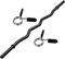 MOVIT® Profi SZ Curlstange, 30mm STANDARDNORM, Auswahl: 120cm (7kg) o. 130cm (8kg), Verchromt/Schwarz, Sternverschluss/Federverschluss, Hantel Curl Stange Hantelstange