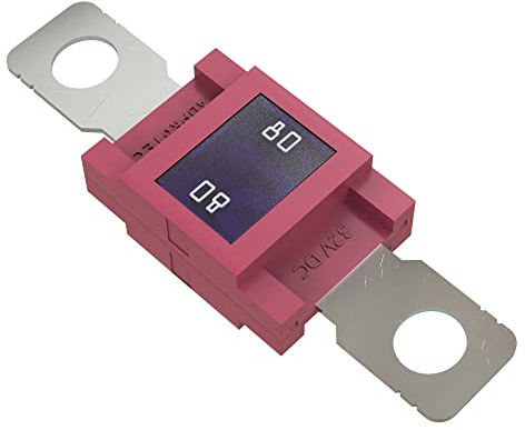 AUPROTEC Fusible Mega à courant élévé/verrouillage à vis 80-500A choix : 80A ampères, rouge, 1 pièce