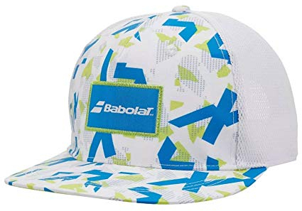 Babolat Trucker Cap Kappe, Weiß/Asternblau, Einheitsgröße