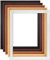 myposterframe Schattenfugen Rahmen 30 x 50 cm Holz Leerrahmen Mira für Leinwand Natur lackiert