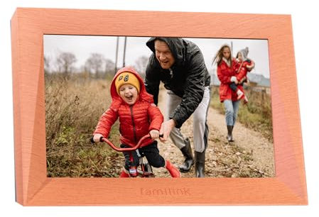 FAMILINK - 4G Digitaler Fotorahmen für die ältere Generation - Arbeitet mit 4G oder mit Wi-fi - Teilen Sie Bilder einfach mit Ihren Großeltern - Bildschirm 10 Zoll