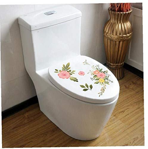 Zonster Blumen Wc-Sitz Deckel Abdeckung Aufkleber, Wand-Badezimmer Abziehbilder Für Party-Wand-tür-Dekoration Supplies
