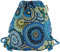 Sunsa Mädchen Turnbeutel Rucksack, Kinderrucksack, Stoffbeutel mit Kordelzug, Baumwolltasche, Schule/Kindergarten Sportbeutel, Stoff Rucksäcke (blau/Mandala)