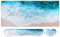 Mouse mat Set,iCasso Desk mat 900 x 400mm,Stitched Edges Gaming Mouse Pad & Mouse mat Wrist Support&Keyboard Wrist Rest,Waterproof Surface Desk Pad with Non-Slip Rubber Base (Beach)