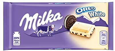 Milka Schokoladentafeln, Milka Oreo Weiß, 22 Stück, Schokoladenmilka, 2200 g