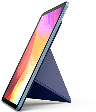 NOVOO Supporto per Tablet Pieghevole e Regolabile Compatibile con 10 and above iPad Pro 10.2/11/12.9, MatePad 10.1/11, Galaxy Tab e Surface Go,Design Ispirato agli Origami - Blue