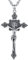 Jesus Kreuz Kette Sterling Silber 925 Jesus Kreuz Anhänger für Herren Jesus Christus Kreuz Amulett Halskette Religiöser Schmuck für Männer Herren