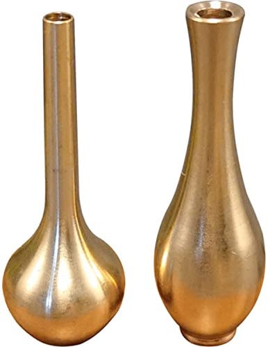 Winziges Chromvasen-Set 2 Stück Minivasen zur Dekoration Vase Schmuckstück für das Home Office