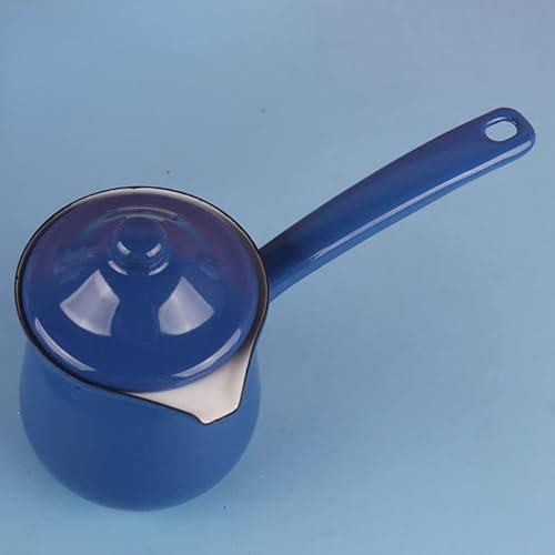 HXSCOO Bollitori for l'acqua Pentole Termiche Pentola for zuppa Smaltata Mini Secchiello for caffè Latte Caldo caffè Burro Pentola for Latte Boutique Forniture da Cucina (Color : E)