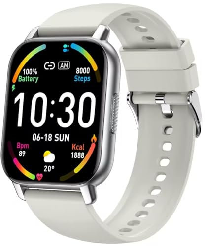 Hoxe Smartwatch Uomo Donna, Effettua/Rispondi alle Chiamate, 1.85 Orologio Smartwatch, 112 Modalità Sportive, Impermeabile IP68, Smart Watch con Monitoraggio del SpO2/Sonno/Contapassi per IOS/Android