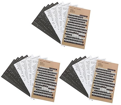 PartyKindom 24 Blätter Text-sticker-pack Stimmungsaufkleber Motivierende Zitataufkleber Aufkleber Mit Inspirierenden Wörtern Tägliche Affirmationskarten Wandtattoos Jahrgang Kind Konto Papier