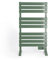 CREATE / Warm Towel 500W / Sèche-Serviettes électrique Vert Sauge avec Pieds / 103x5x55 cm/pour Sol ou Mur, minuterie, écran LCD, Faible consommation, temporisateur