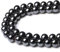 XIANNVXI 8mm Naturstein Schwarze Hämatit Perlen zum Auffädeln mit Loch Runde Kristalle Edelsteine zum Auffädeln Perlen für Armbänder Ketten DIY Schmuck Basteln (ca. 47 Stück)