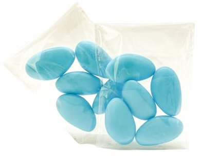 Doni Bomboniere 40 Bustine Confetti Cioccolato Celesti Maxtris Battesimo Nascita Bambino Primo Compleanno Fai Da Te Imbustati E Sigillati a 5 Segnaposto Confettate Incartati